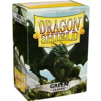 100 x Green Classic Standard Card Sleeves 63.5mm x 88mm (Dragon Shield)