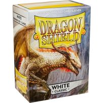 100 x White Classic Standard Card Sleeves 63.5mm x 88mm (Dragon Shield)