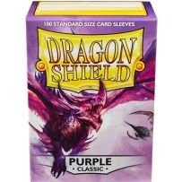 100 x Purple Classic Standard Card Sleeves 63.5mm x 88mm (Dragon Shield)
