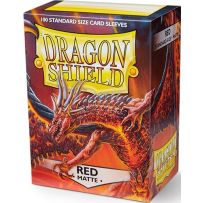 100 x Red Standard Card Sleeves 63.5mm x 88mm (Dragon Shield)
