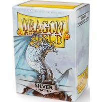 100 x Silver Standard Card Sleeves 63.5mm x 88mm (Dragon Shield)