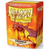 100 x Orange Standard Card Sleeves 63.5mm x 88mm (Dragon Shield)