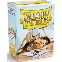 100 x Ivory Matte Standard Card Sleeves 63.5mm x 88mm (Dragon Shield)