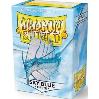 100 x Sky Blue Standard Card Sleeves 63.5mm x 88mm (Dragon Shield)
