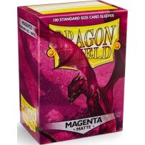 100 x Magenta Standard Card Sleeves 63.5mm x 88mm (Dragon Shield)