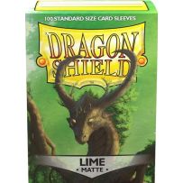 100 x Lime Matte Standard Card Sleeves 63.5mm x 88mm (Dragon Shield)