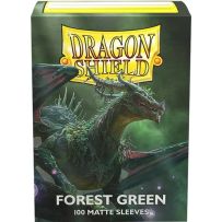 100 x Forest Green Matte Standard Card Sleeves 63.5mm x 88mm (Dragon Shield)