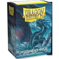 100 x Midnight Blue Matte Standard Card Sleeves 63.5mm x 88mm (Dragon Shield)