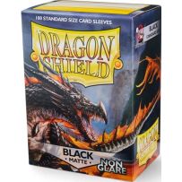 100 x Black Matte Standard Card Sleeves 63.5mm x 88mm (Dragon Shield)