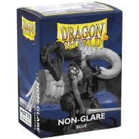ARCT11823 100 x Blue Non Glare Matte Standard Card Sleeves 63.5mm x 88mm (Dragon Shield) published by Arcane Tinmen