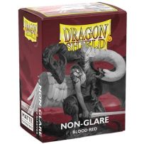 ARCT11824 100 x Blood Red Non Glare Matte Standard Card Sleeves 63.5mm x 88mm (Dragon Shield) published by Arcane Tinmen