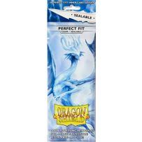100 x Clear Perfect Fit Standard Card Sleeves 63.5mm x 88mm (Dragon Shield)