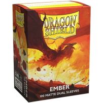 100 x Ember Dual Matte Standard Card Sleeves (Dragon Shield)