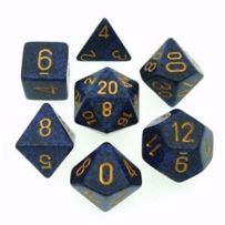 Chessex Speckled 7 Dice Set - Golden Cobalt