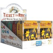 DOW72R20DT Ticket To Ride Board Game: 20th Anniversary Deluxe Train Set Display published by Days Of Wonder