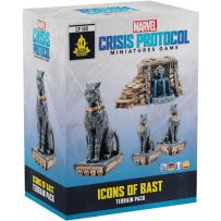FFGCP180 Marvel Crisis Protocol Miniatures Game: Icons Of Bast Terrain Pack published by Fantasy Flight Games