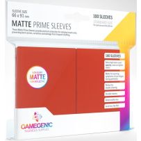 100 x Red Matte Standard Card Sleeves 63.5mm x 88mm (Gamegenic)