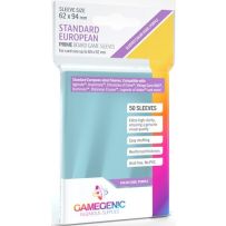 50 x Clear Standard European Card Sleeves 59mm x 92mm (Gamegenic)