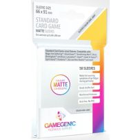 50 x Clear Matte Standard Card Sleeves 63.5mm x 88mm (Gamegenic)