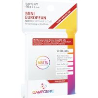 GGS11065 50 x Clear Matte Mini European Card Sleeves 44mm x 68mm (Gamegenic) published by Gamegenic