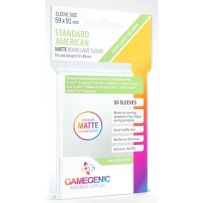 GGS11066 50 x Clear Matte Standard American Card Sleeves 59mm x 91mm (Gamegenic) published by Gamegenic