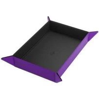 GGS60053ML Magnetic Dice Tray Rectangular: Black And Purple published by Gamegenic