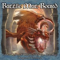 Battle Mat Board: Dungeon And Grassland