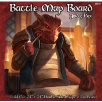LOKEBM030 Battle Map Board: Grid And Hex published by Loke Battle Mats