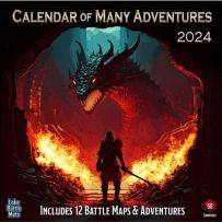 LOKEBM043 Calendar Of Many Adventures 2024 published by Loke Battle Mats