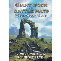 LOKEBM046 Giant Book Of Battle Mats: Wilds Wrecks And Ruins published by Loke Battle Mats