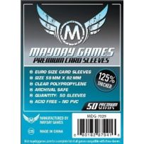 50 x Clear Standard European Card Sleeves 59mm x 92mm (Mayday Premium)