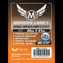 80 x Orange Card Sleeves 63.5mm x 88mm (Mayday Premium)