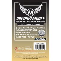50 x Clear Card Sleeves 61mm x 103mm (Mayday Premium)