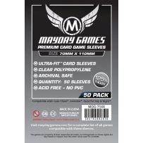 50 x Clear Card Sleeves 70mm x 110mm (Mayday Premium)