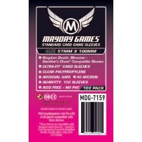 MDG7159 100 x Clear Standard Kingdom Death Gambler's Chest Sleeves 57mm x 100mm published by Mayday Games