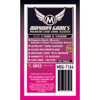 MDG7164 50 x Clear Premium Kingdom Death Gambler's Chest Compatible Sleeves 57mm x 100mm published by Mayday Games