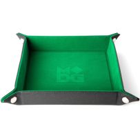 Fold Up Velvet Dice Tray: Green