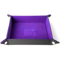 Fold Up Velvet Dice Tray: Purple