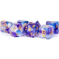 Resin Poly Dice Set: Unicorn Midnight Fantasy