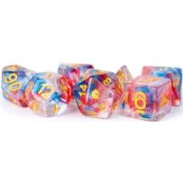 Resin Poly Dice Set: Unicorn Cosmic Carnival