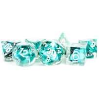 Resin Poly Dice Set: Mermaid Scales