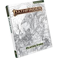PAI12001SK Pathfinder RPG 2nd Edition: Player Core Rulebook Sketch Cover published by Paizo Publishing