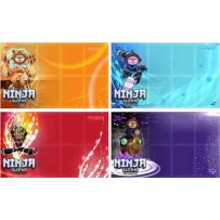 PFNSEXPMATSP Ninja Sloths Card Game: Game Mats (Set Of 4) published by Boss Dog Games