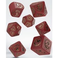 Q-Workshop Dragons Modern Dice Set Red And Gold