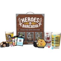 RCHOBBRDBGRESTD Heroes Of Barcadia Board Game published by Rollacrit Corp
