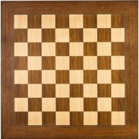 Teak and Maple 55cm Chess Board