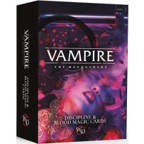 RGS02604 Vampire The Masquerade RPG: 5th Edition Discipline And Blood Magic Cards published by Renegade Game Studios