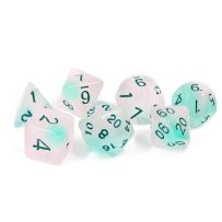 Frosted Glowworm Polyhedral Dice Set