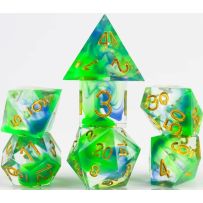 Sharp Cyprus Polyhedral Dice Set