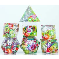 Sharp Fruit Polyhedral Dice Set